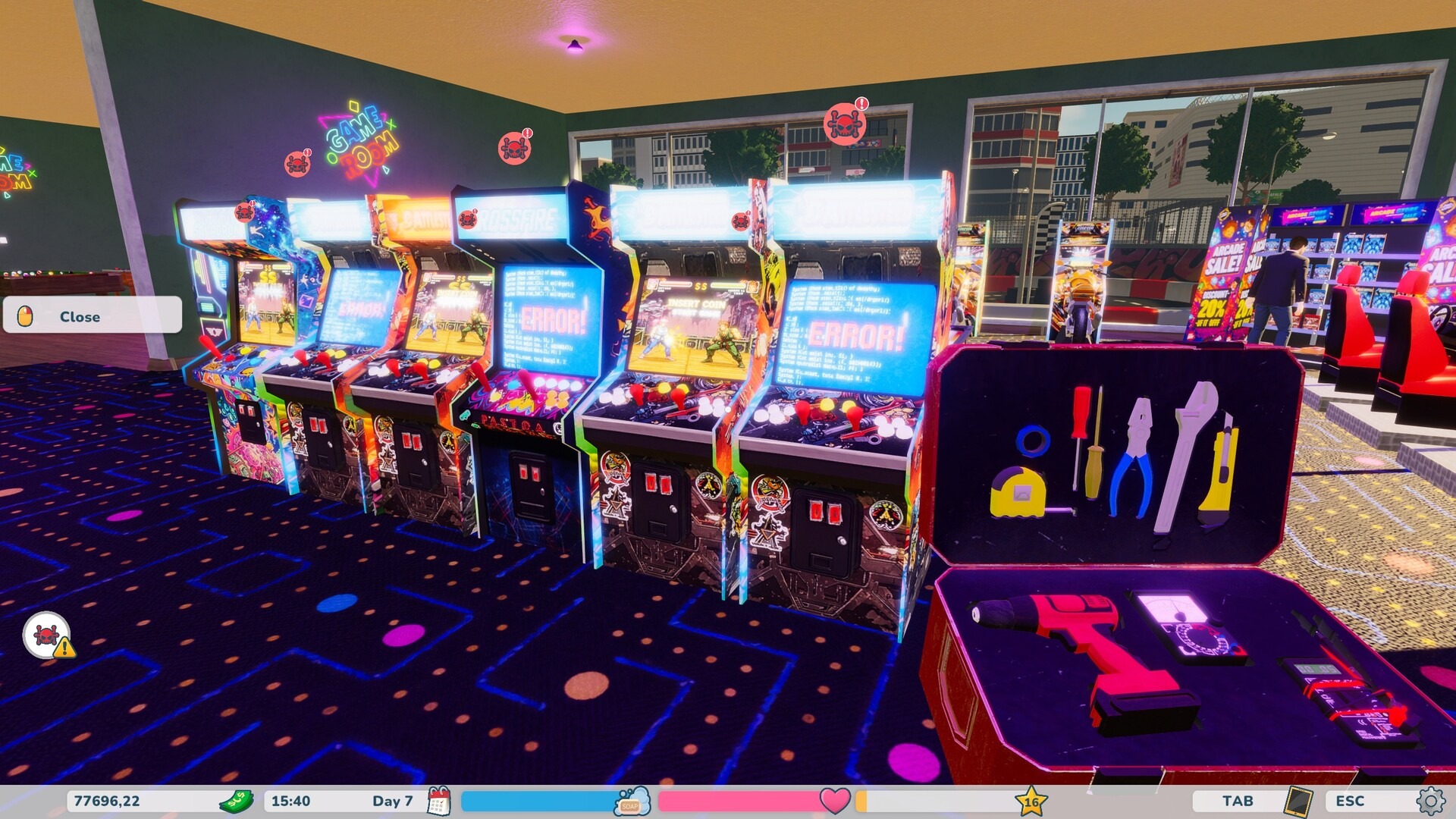 Retro Arcade Shop Simulator (复古街机厅)